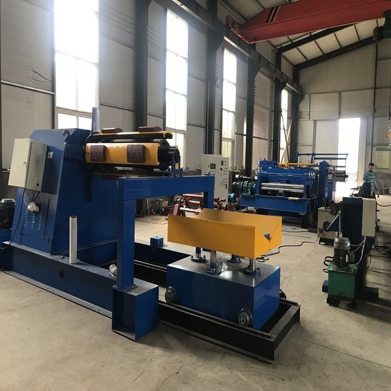 Decoil Leveling Cut Slitting Recoil Production Line For 3mm Thickness