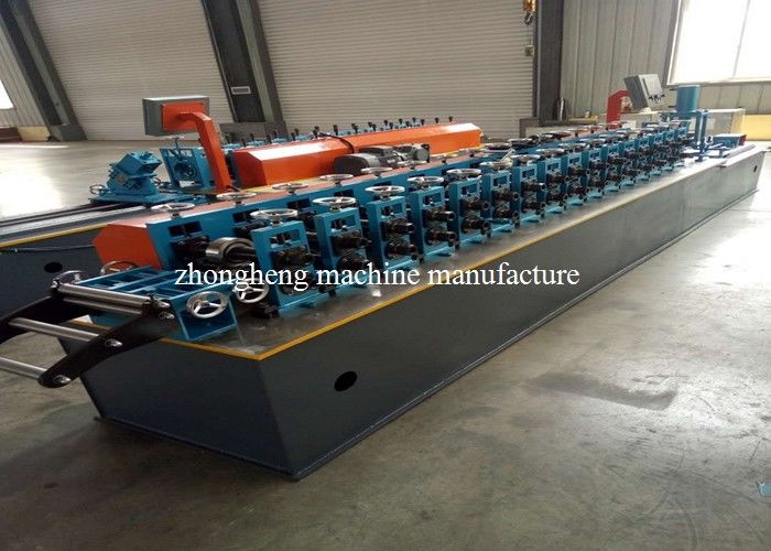 Metal Window Section Roll Forming Machine With Servo Motor None Stop Cutting
