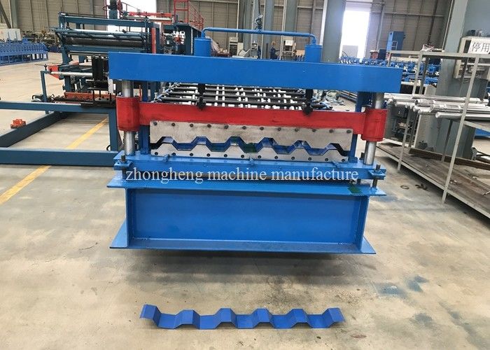 Color Steel Glazed Tile Roofing Sheet Roll Forming Machine CNC Control