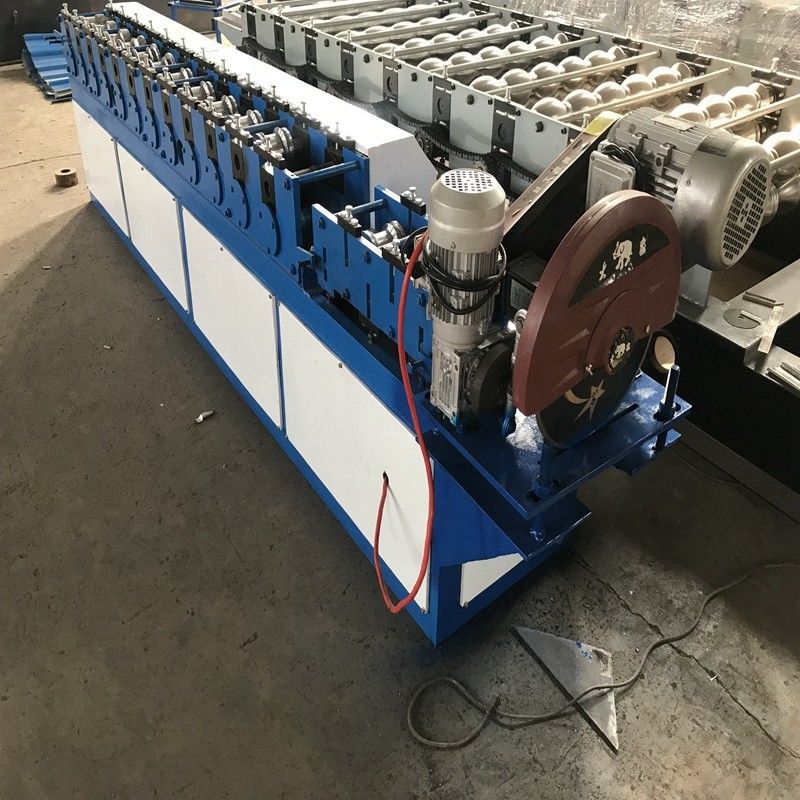 3kw High Speed Shutter Door Roll Forming Machine Space Save In Blue Color